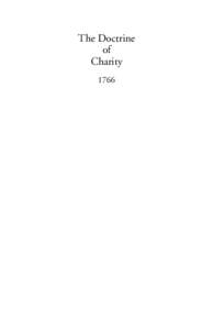 The Doctrine of Charity 1766  © 2009 Swedenborg Foundation