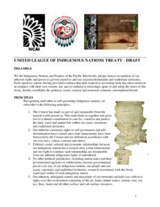 TREATY OF INDIGENOUS PEOPLES INTERNATIONAL