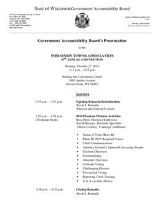 State of Wisconsin\Government Accountability Board 212 East Washington Avenue, 3rd Floor Post Office Box 7984 Madison, WI[removed]Voice[removed]Fax[removed]