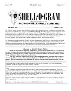 Page 1 of 7  May-June 2010 The Shell-O-Gram