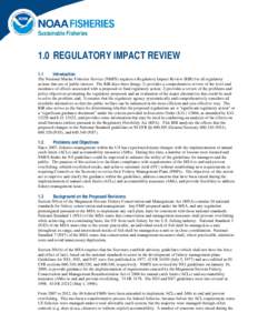 Sustainable Fisheries  1.0 REGULATORY IMPACT REVIEW 1.1  Introduction