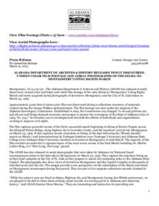 Alabama Department of Archives and History / Montgomery /  Alabama / Adah / Edmund Pettus Bridge / Alabama / Selma /  Alabama / Selma to Montgomery marches