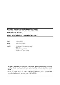 Microsoft Word - MNM Notice of Annual General Meeting 2010 _Final_
