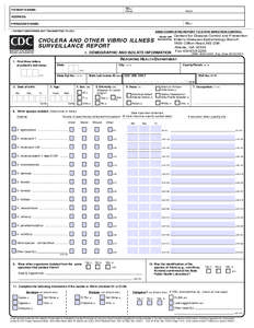 Cholera and Other Vibrio Illness Surveillance Report