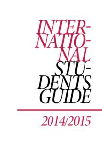 INTERNATIONAL STUDENTS GUIDE[removed]  CONTENTS