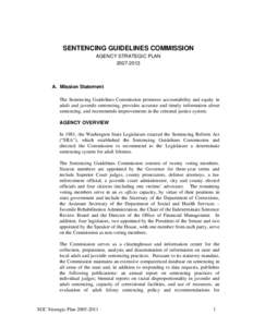 Sentencing Guidelines Commission Strategic Plan[removed]