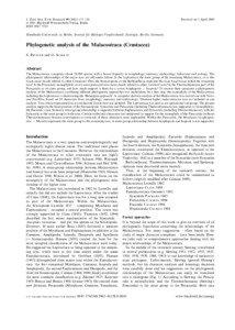 J. Zool. Syst. Evol. Research[removed]±136 Ó 2001 Blackwell Wissenschafts-Verlag, Berlin ISSN 0947±5745