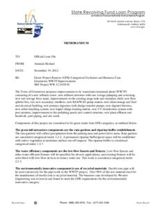 State Revolving Fund Loan Loa Program an Indiana Finance Authority Environmental Program 100 North Senate Avenue, Room 1275 Indianapolis, Indiana[removed]www.srf.in.gov