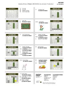 REVISED[removed]Astoria School District[removed]Academic Calendar AUGUST 2013 S