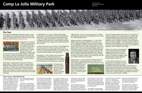 Camp La Jolla Military Park  Camp La Jolla National Military Park California