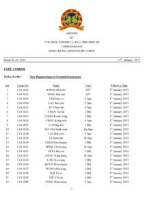 Microsoft Word - 5 January 2015 Comdt Orders.doc