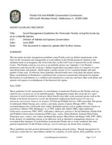 Microsoft Word - Mgmt Guidelines for Scrub in Peninsular FL 6-09.doc