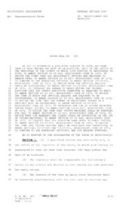 MISSISSIPPI LEGISLATURE  REGULAR SESSION 2007 By: