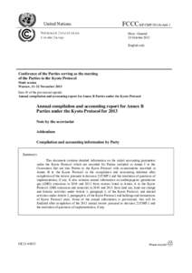 Climate change / United Nations Framework Convention on Climate Change / Environmental economics / Kyoto Protocol / Removal Units / Certified Emission Reduction / Flexible Mechanisms / Assigned amount units / Land use /  land-use change and forestry / Carbon finance / Environment / Climate change policy