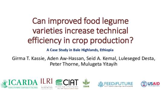 Can improved food legume varieties increase technical efficiency in crop production?
