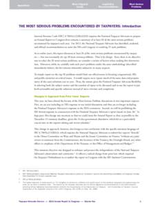 Government / Nina E. Olson / Public administration / Economy of the United States / IRS Return Preparer Initiative / Internal Revenue Service / Taxation in the United States / Office of the Taxpayer Advocate