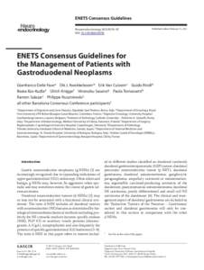 ENETS Consensus Guidelines Neuroendocrinology 2012;95:74–87 DOI: [removed] Published online: February 15, 2012