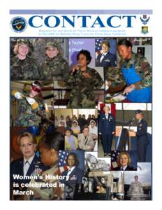CONTACT Magazine for and about Air Force Reserve members assigned to the 349th Air Mobility Wing, Travis Air Force Base, California Vol. 26, No. 3
