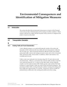 4 Environmental Consequences and Identification of Mitigation Measures 4.1