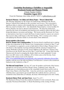 Draft outline for January Newsletter