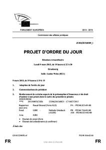 PARLEMENT EUROPÉEN[removed]Commission des affaires juridiques