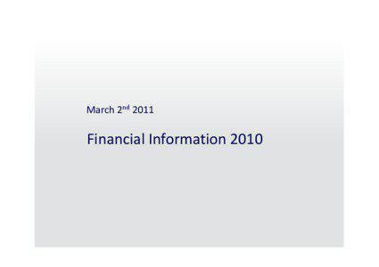 March 2nd[removed]Financial Information 2010