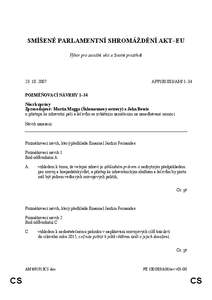 SMÍŠENÉ PARLAMENTNÍ SHROMÁŽDĚNÍ AKT–EU Výbor pro sociální věci a životní prostředí [removed]APP100.083/AM/ 1-34