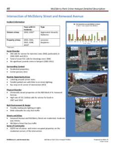 McElderry Park Crime Hotspot Detailed Description