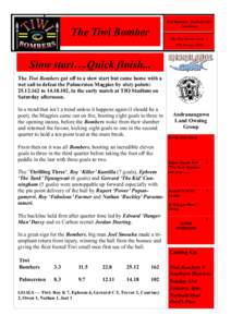 Tiwi Bombers Football Club Newsletter The Tiwi Bomber  The Tiwi Bomber Issue 3