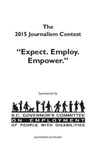 The 2015 Journalism Contest “Expect. Employ. Empower.”