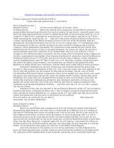 Southern Campaign American Revolution Pension Statements & Rosters Pension Application of Edward Barnwell W8352 Transcribed and annotated by C. Leon Harris State of South Carolina } Beaufort District }