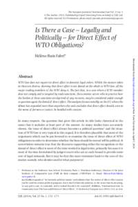 International economics / Dispute Settlement Body / General Agreement on Tariffs and Trade / Uruguay Round / Ministerial Conference / Trade pact / Direct effect / European Union law / Section 301 of the Trade Act / World Trade Organization / International trade / International relations