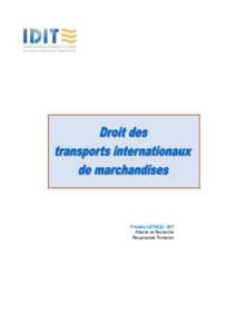 Frédéric LETACQ - IDIT Attaché de Recherche Responsable Formation Sommaire