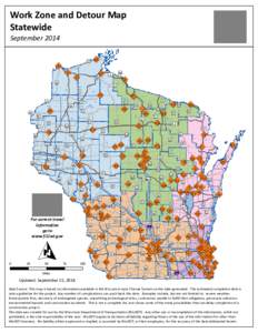 Work Zone and Detour Map Statewide September[removed]