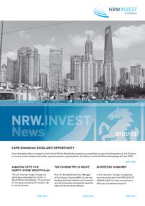 NRW.INVEST News[removed]EXPO Shanghai: excellent opportunity