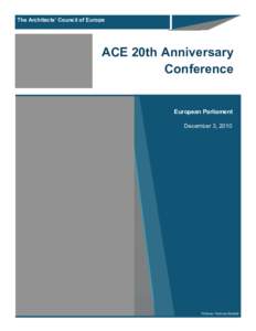 ReportACE20th Anniversary Conference