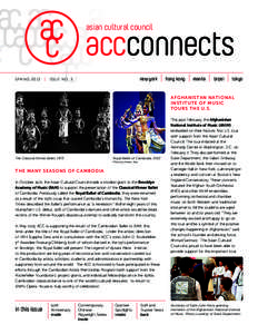 accconnects asian cultural council SPRING 2013  |