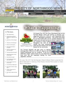 THE CITY OF NORTHWOOD NEWS The City of Northwood Wood County, Ohio  Volume 1