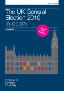 House of Commons  The UK General Election 2010 In-depth 6 May 2010