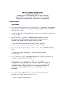 Microsoft Word - Antiphosphopholipid Antibodies 2007 Update.doc