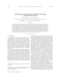 494  JOURNAL OF THE ATMOSPHERIC SCIENCES VOLUME 55