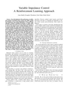 Mathematical optimization / Dynamic programming / Stochastic control / Optimal control / Operations research / Reinforcement learning / Robotics / Humanoid robot / Markov decision process / Control theory / Statistics / Science