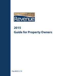 2015 Guide for Property Owners Prop 060 (R. 2-15)	  2015 Guide for Property Owners