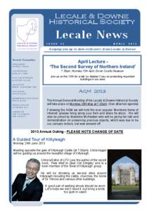 Lecale & Downe Historical Society Lecale News I S S U E