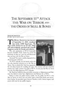 THE SEPTEMBER 11TH ATTACK THE WAR ON TERROR AND THE ORDER OF SKULL & BONES ANTONY SUTTON  JUNE 2002 — HIS LAST WRITTEN ARTICLE