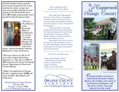Virginia / National Register of Historic Places in Orange County /  Virginia / Geography of the United States / Orange / Exchange Hotel / Montpelier / Barboursville / Orange County /  Virginia / Gordonsville /  Virginia