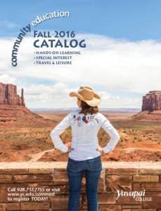 Fallcatalog • HANDS-ON LEARNING • SPECIAL INTEREST • TRAVEL & LEISURE
