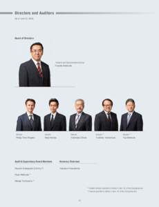 Directors and Auditors (As of June 25, 2014) Board of Directors  President