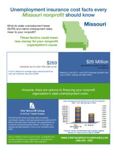 Unemployment insurance cost facts every Missouri nonproﬁt should know   Missouri