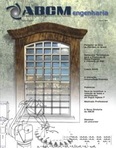 índice  editorial Depois de um longo período de silêncio devido a problemas de financiamento da revista, temos o prazer de trazer aos membros mais um número da